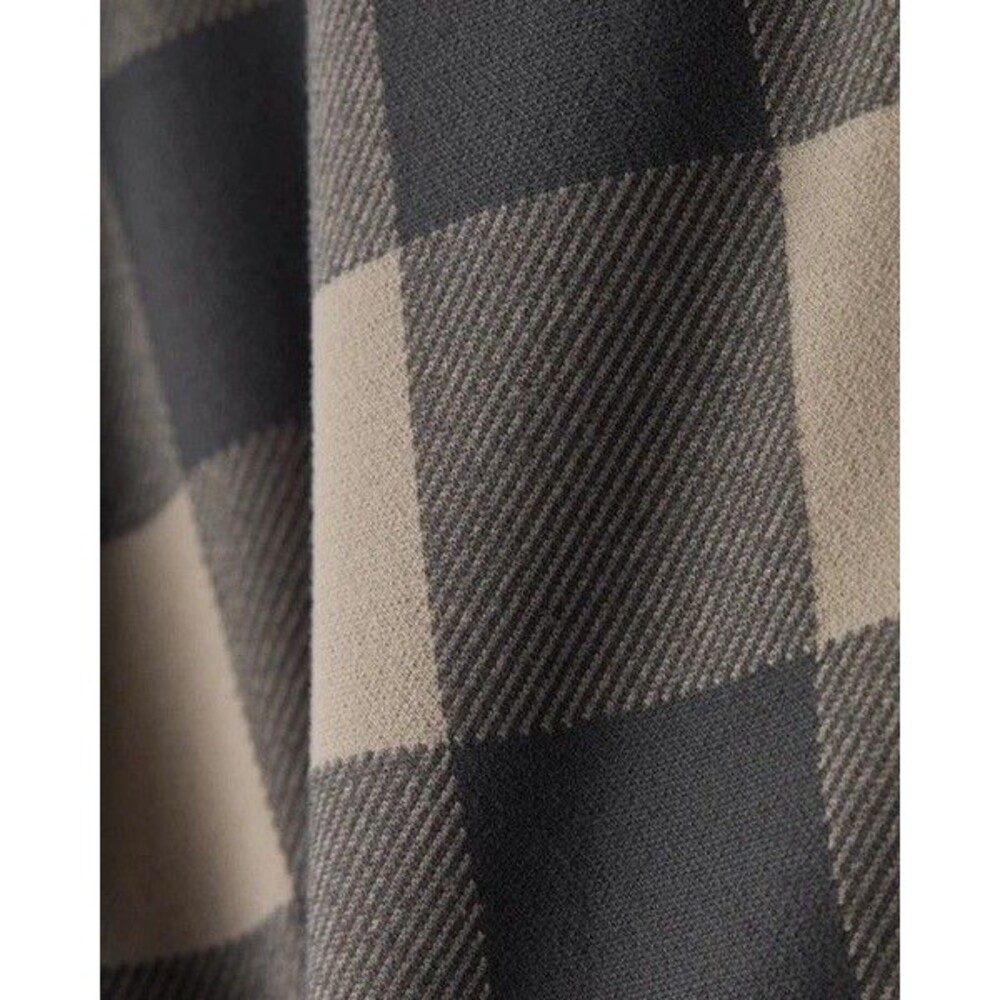 NWT Rhone Hardy Flannel Shirt Foggy Taupe & Iron Buffalo Check Men's Size 2XL - Picture 8 of 12